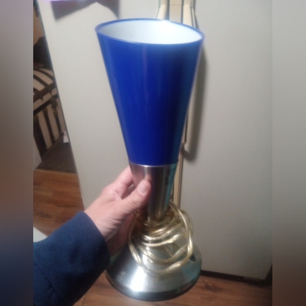 Cobalt Blue Vintage Touch Lamp